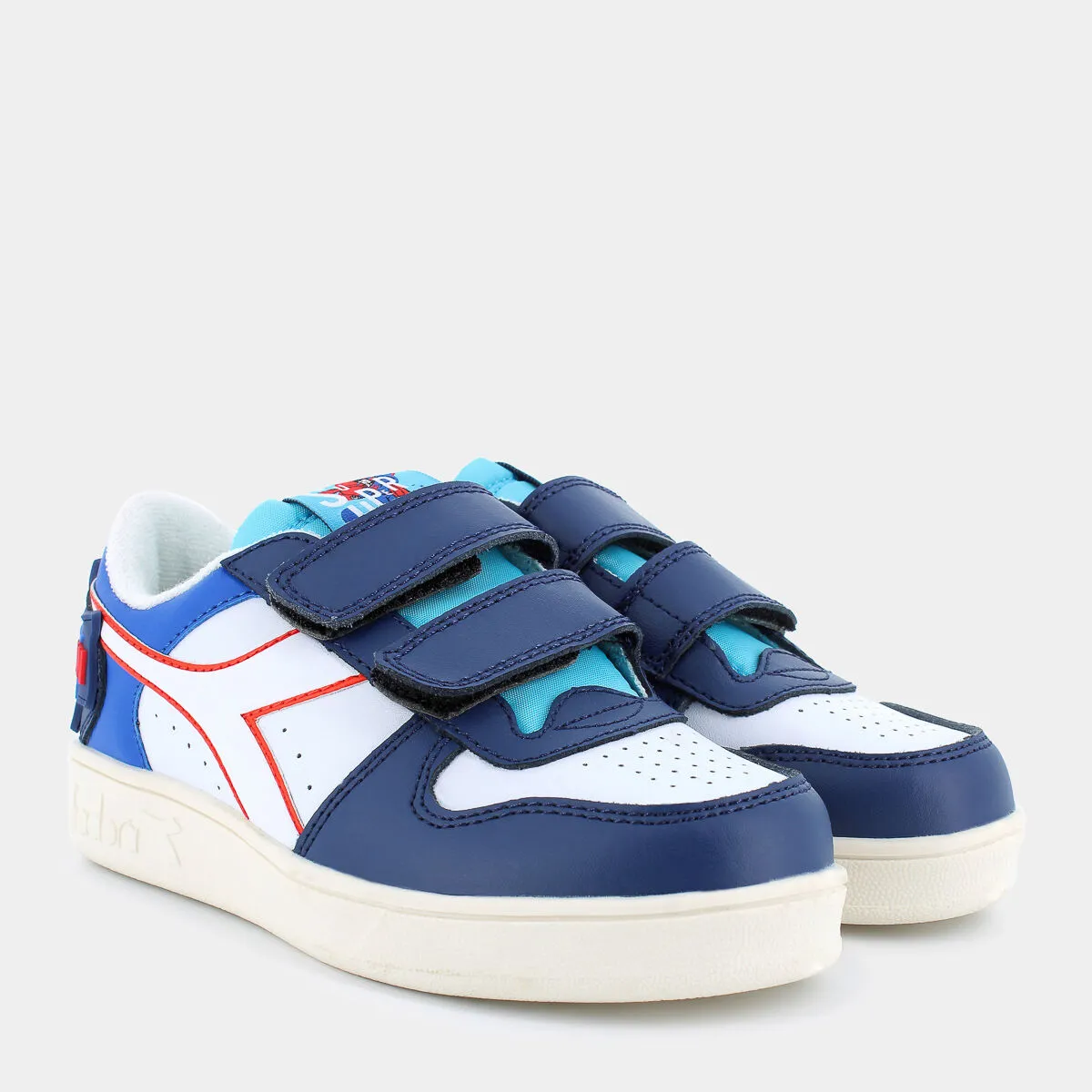 180435MAGIC BASKET LOW PSSALTIRE NAVY/WHITE- SPORTIVE