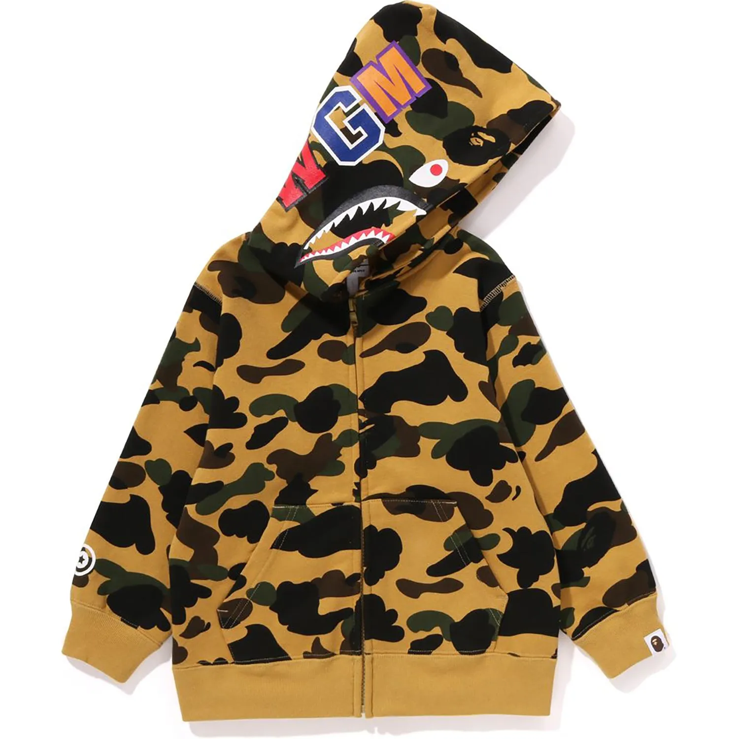 1ST CAMO SHARK ZIP HOODIE KIDS