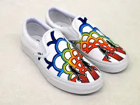 Abbey Road - Beatles theme Vans slip ons