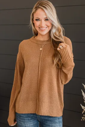 Accidentally In Love Knit Sweater- Honey