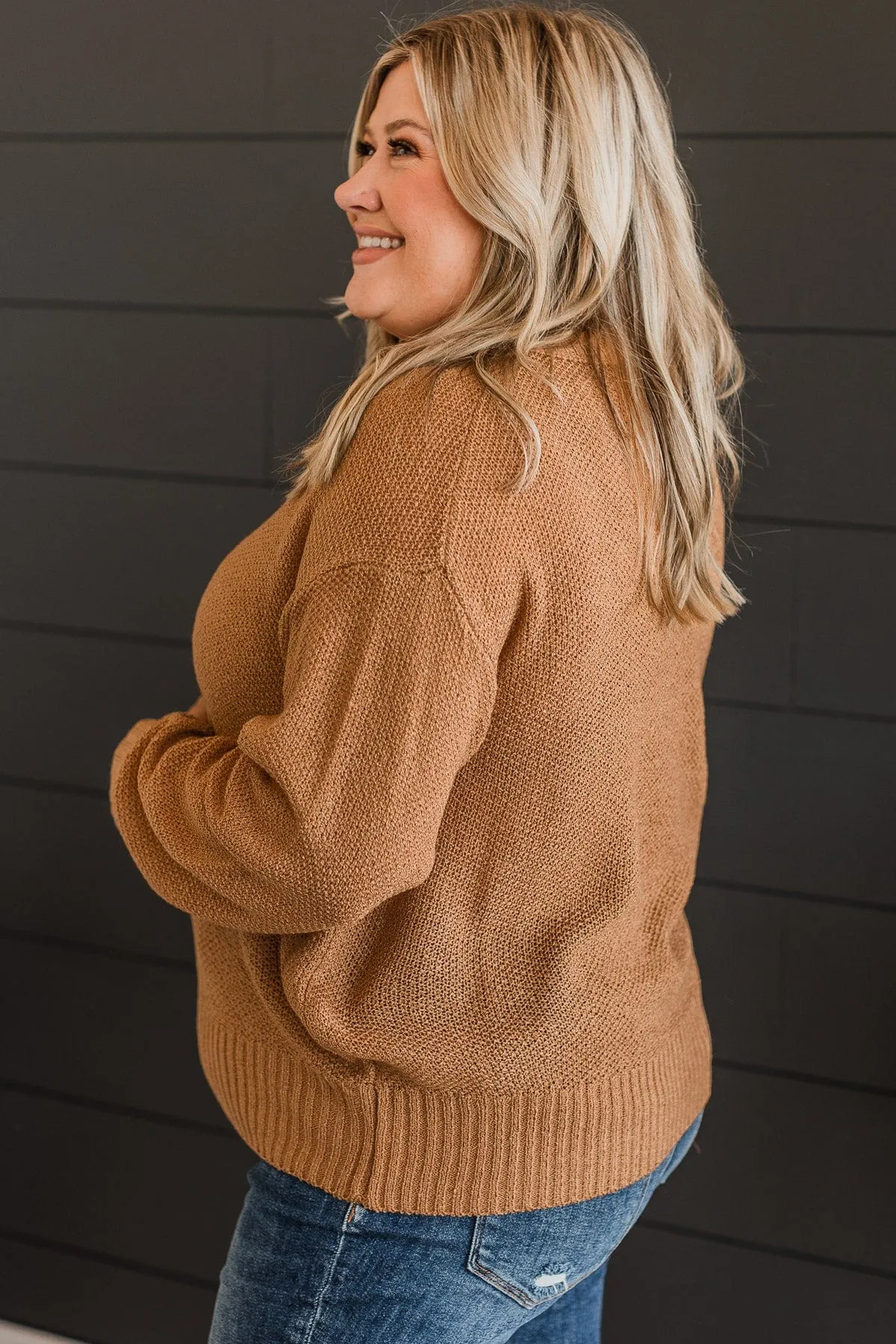 Accidentally In Love Knit Sweater- Honey