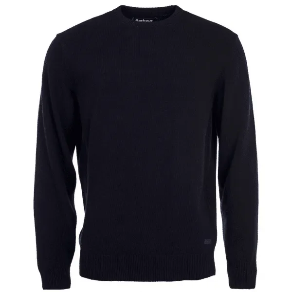 Barbour Mens Patch Crewneck Sweater in Navy