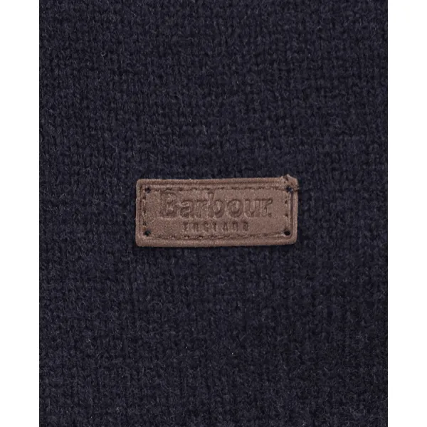 Barbour Mens Patch Crewneck Sweater in Navy