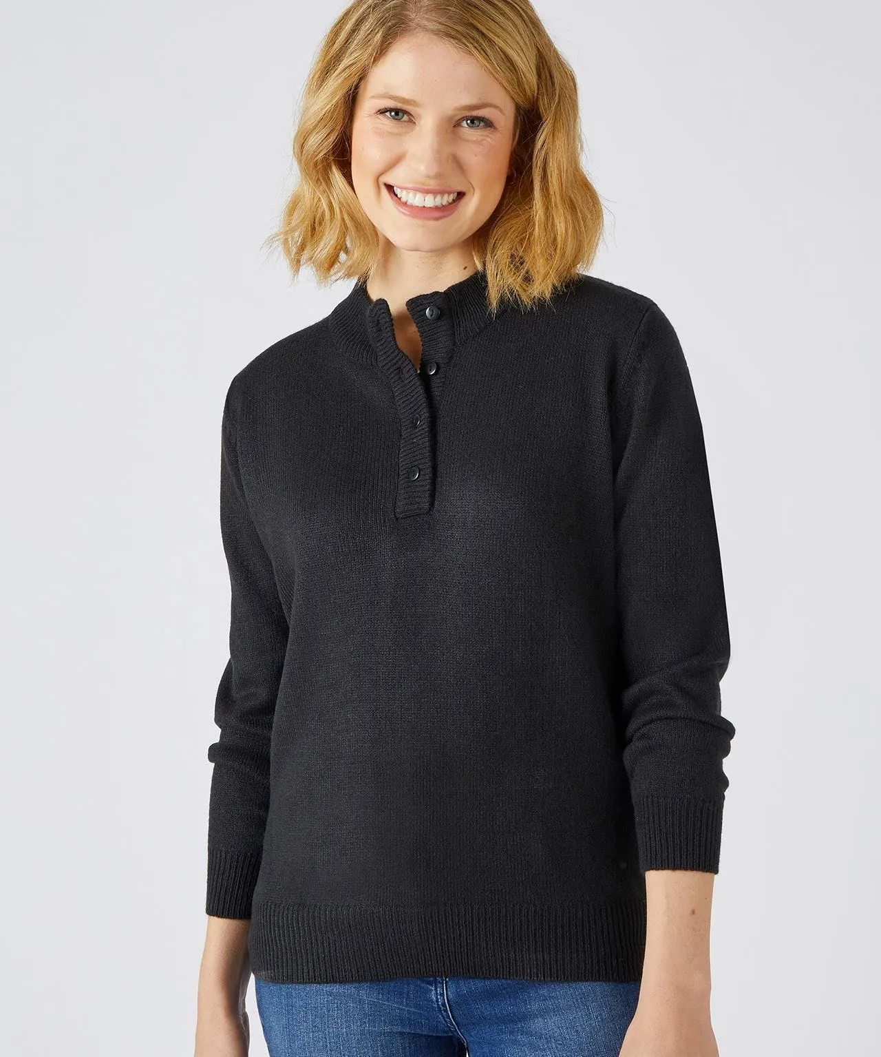 Button-neck Jumper