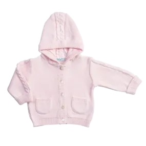 Cardigan Sweater, Hooded, Pink