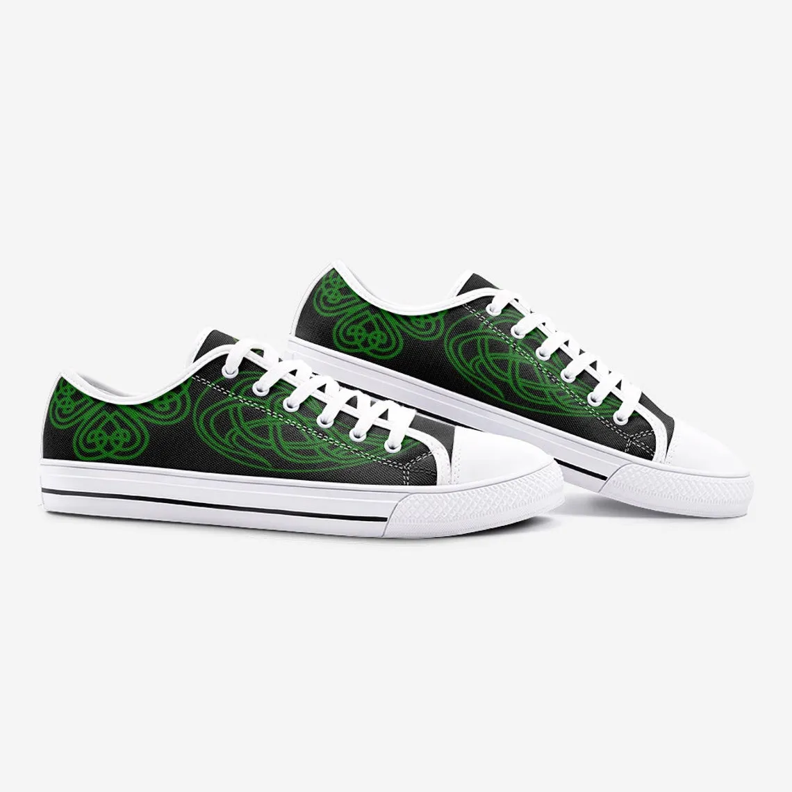 Celtic Theme Shamrock Style Irish St Patrick’s Day Converse Sneakers Low Top Shoes