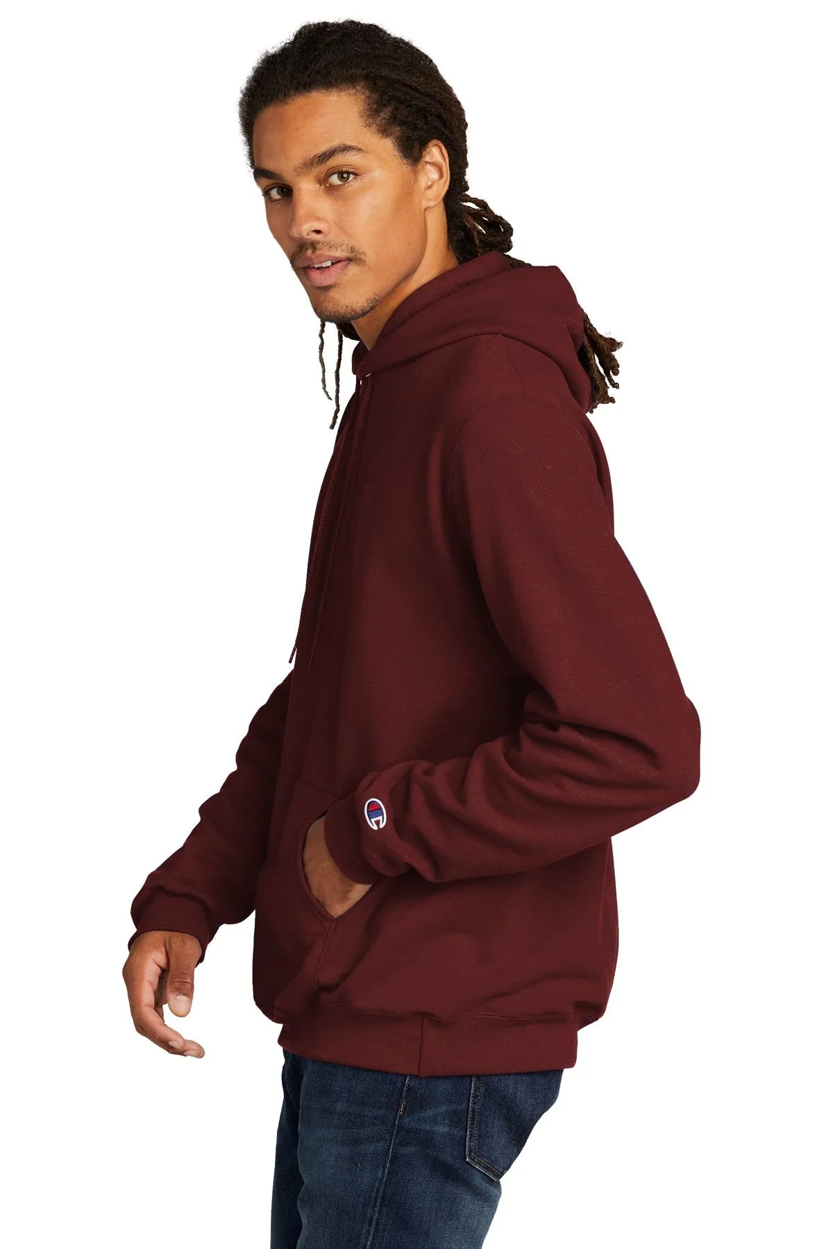 Champion Eco Fleece Pullover Hoodie S700 Maroon