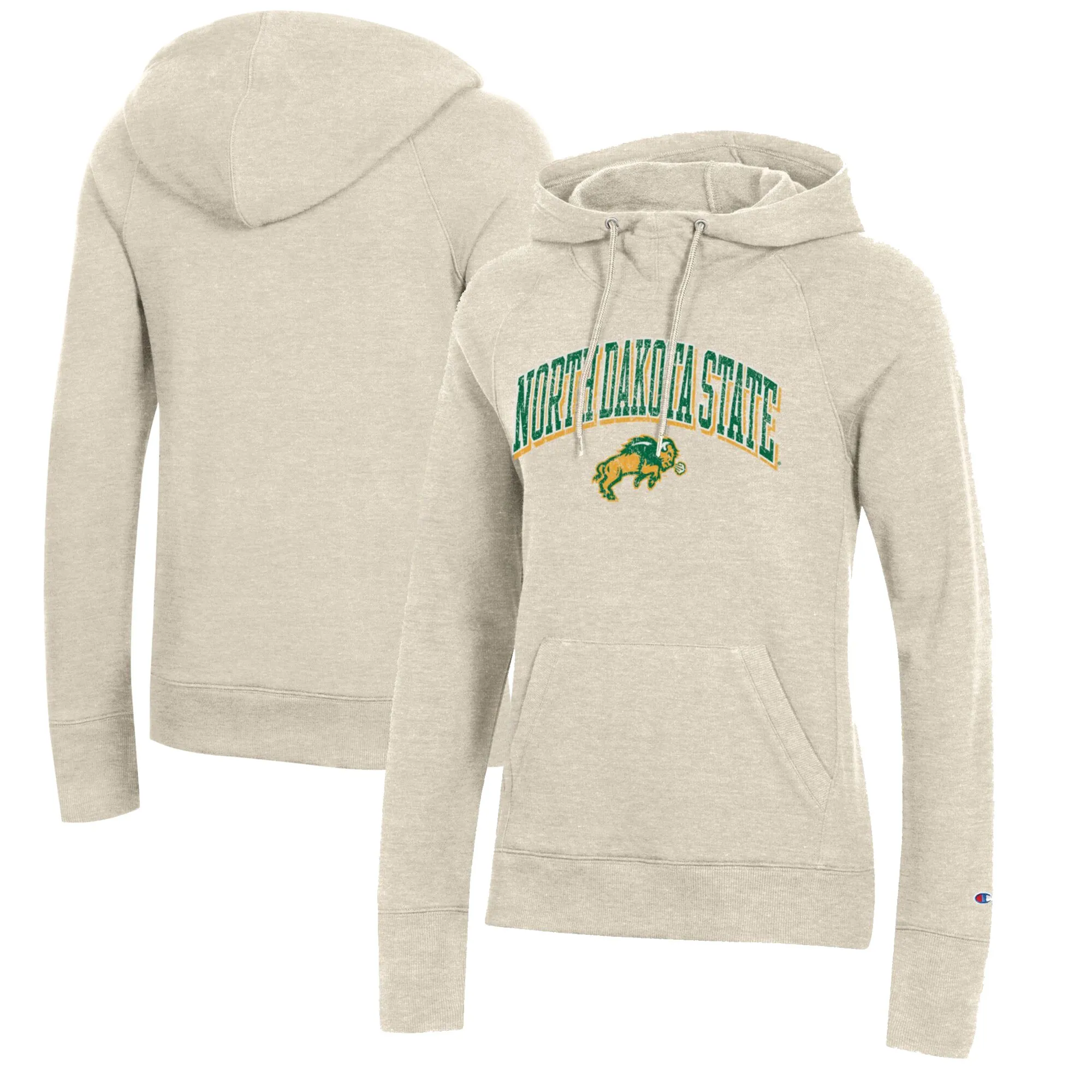 Champion NDSU Bison Women's Oatmeal Core 2.0 Fleece Pullover Hoodie