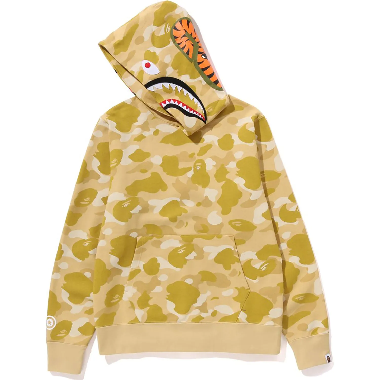 COLOR CAMO SHARK PULLOVER HOODIE MENS