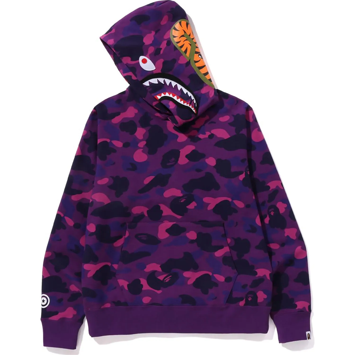 COLOR CAMO SHARK PULLOVER HOODIE MENS