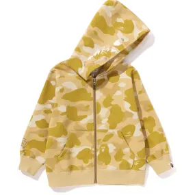 COLOR CAMO SHARK ZIP HOODIE KIDS