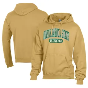 Comfort Wash  NDSU Bison Gold Lightweight Fleece Pullover Hoodie