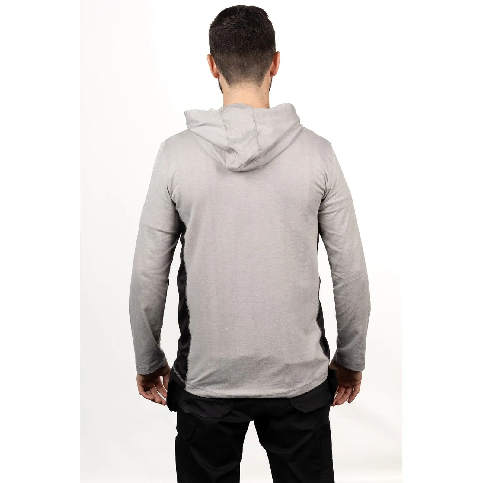 Coolmax Quarter Zip Hoodie  Heather Grey