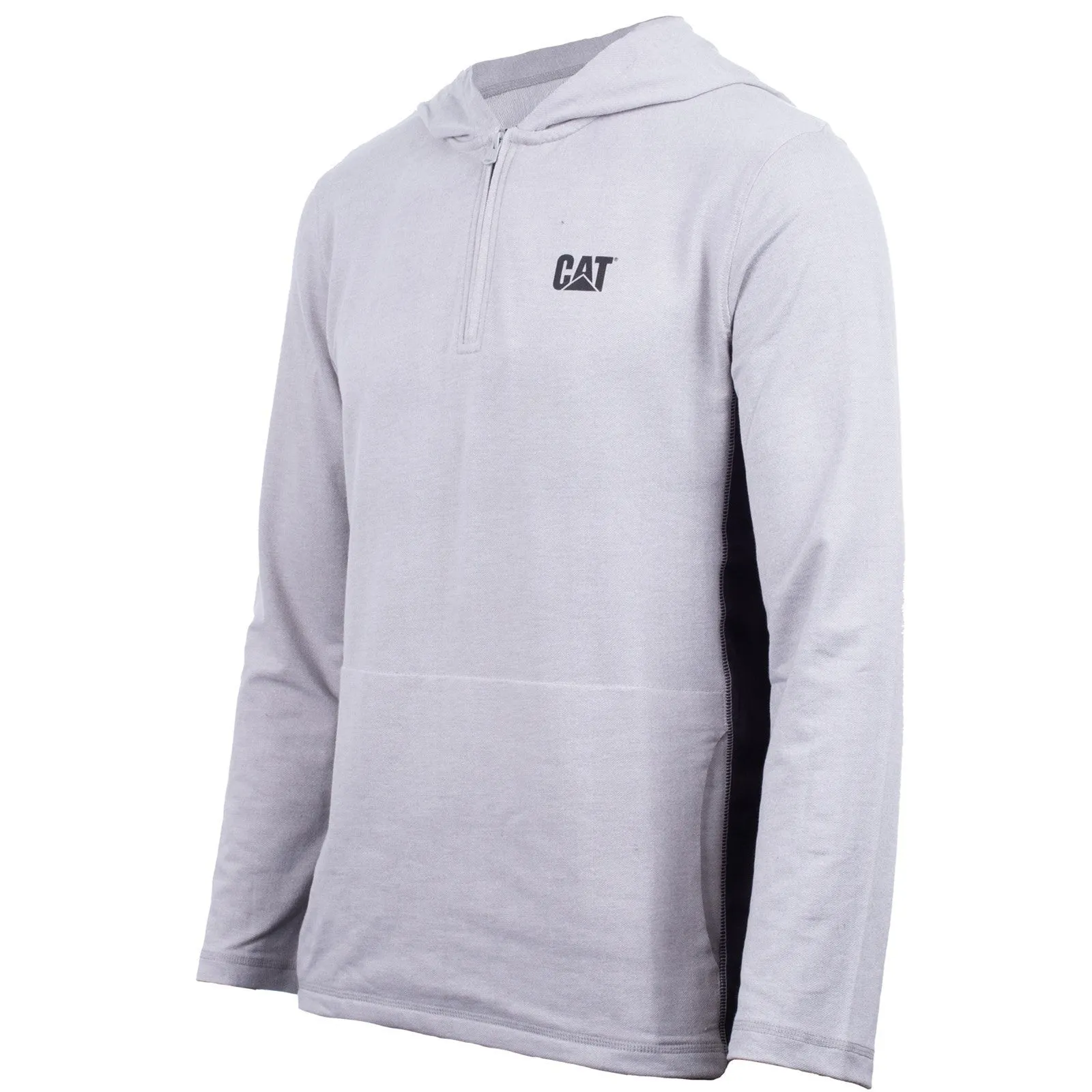 Coolmax Quarter Zip Hoodie  Heather Grey