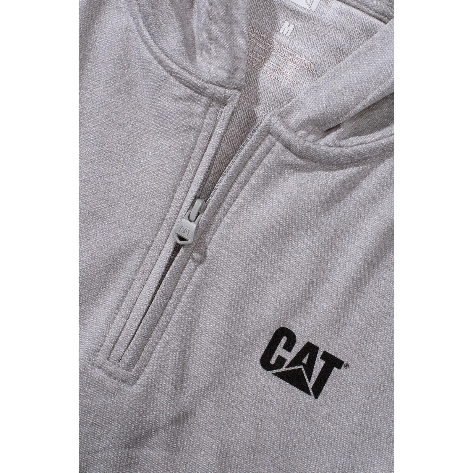 Coolmax Quarter Zip Hoodie  Heather Grey