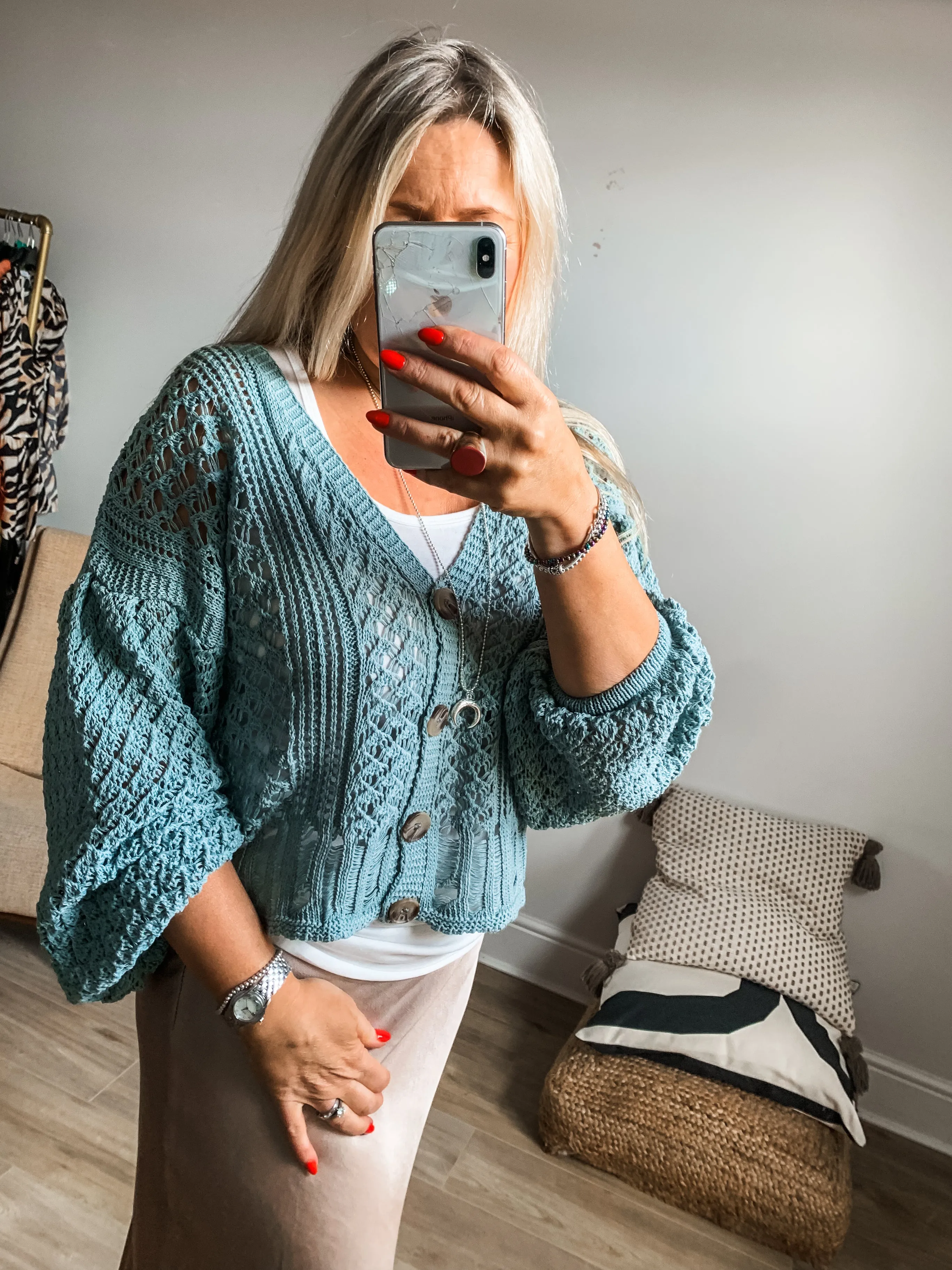 Crochet Knit Cardigan