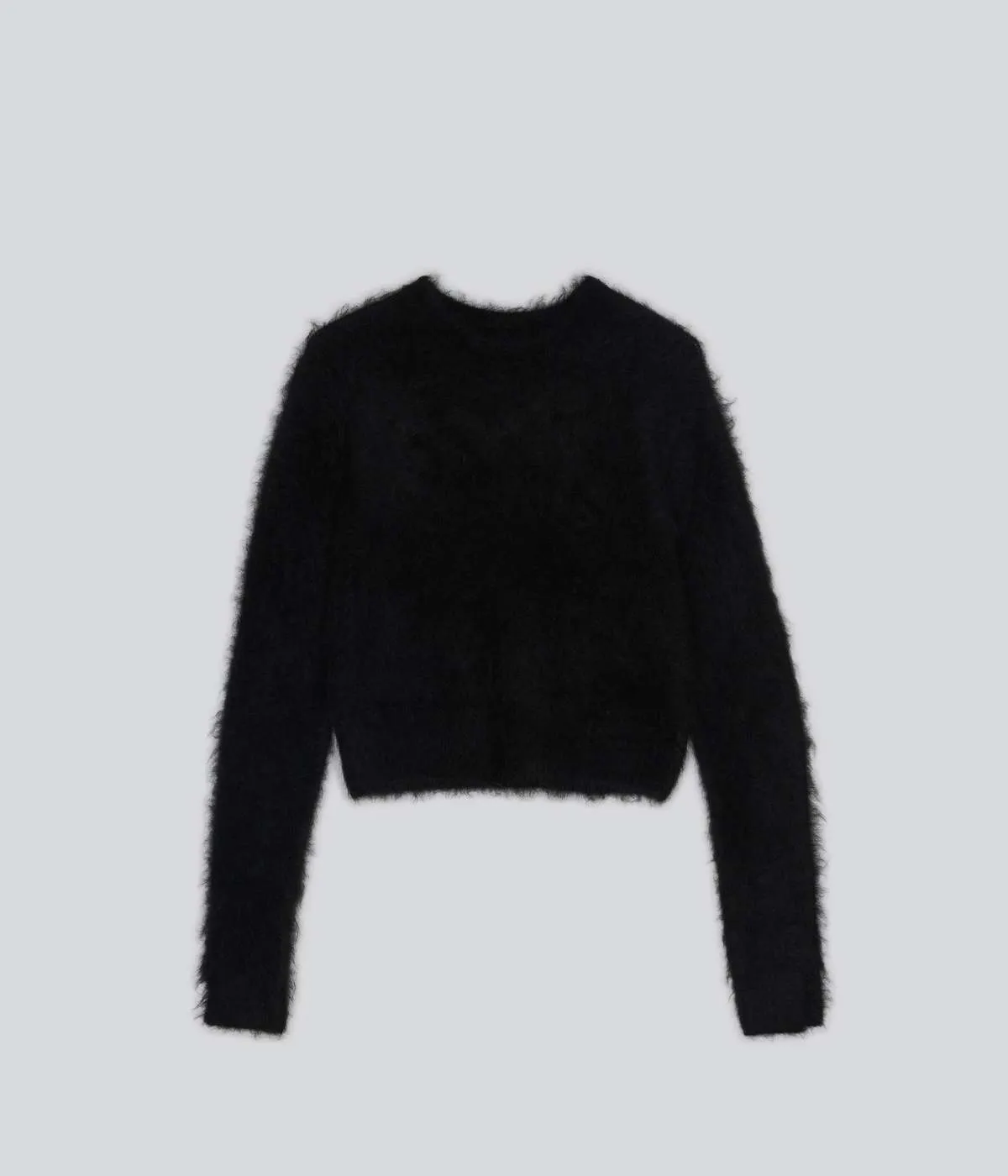 Cropped Sweater - Black