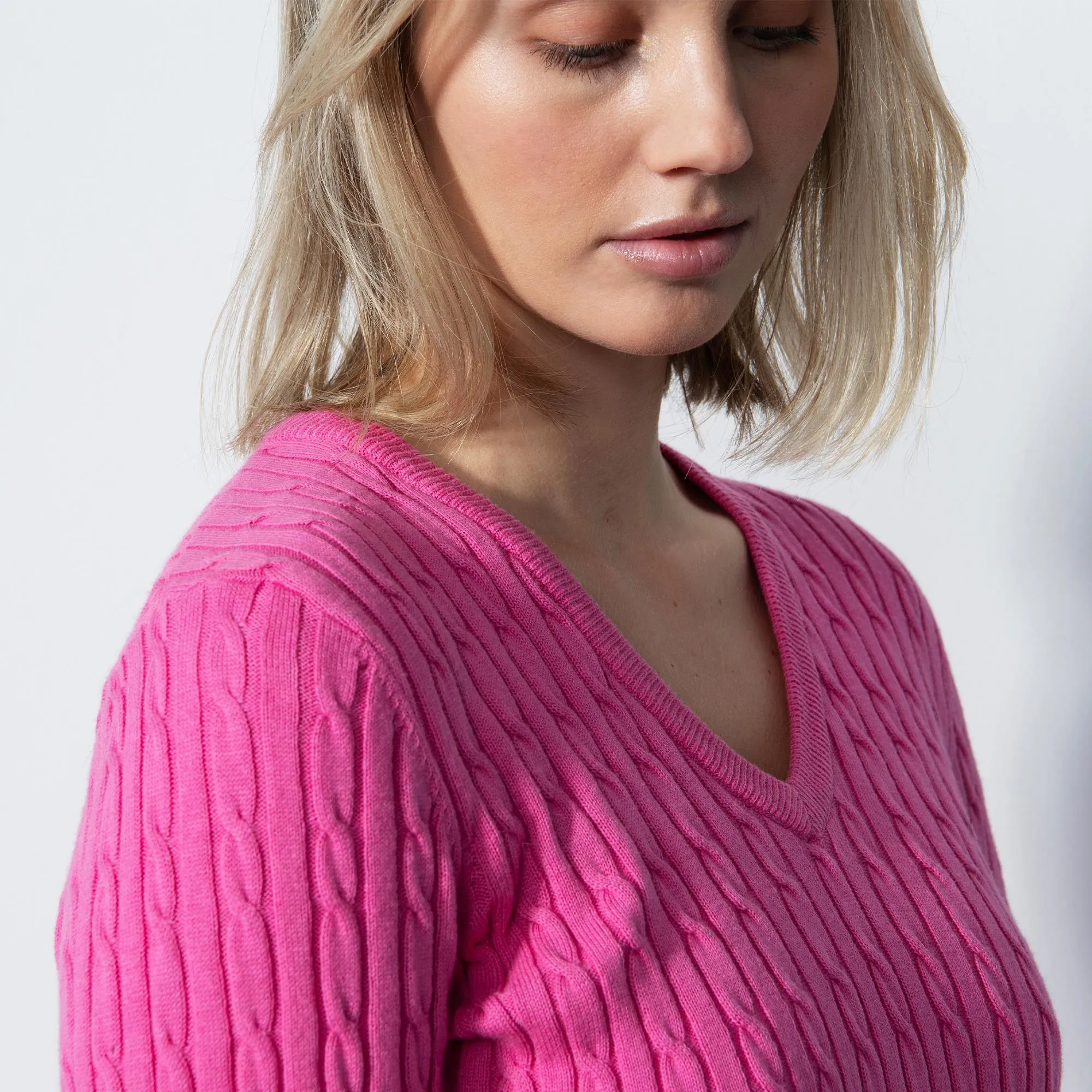 Daily Sports Madelene Ladies Knit Jumper Pink Sky