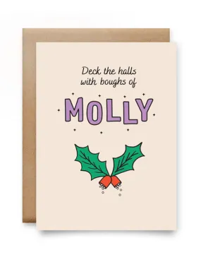 DECK THE HALLS WITH MOLLY CARD