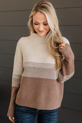 Destined For Forever Knit Sweater- Mocha