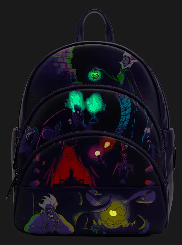 Disney Villains Glow in the Dark Mini Backpack