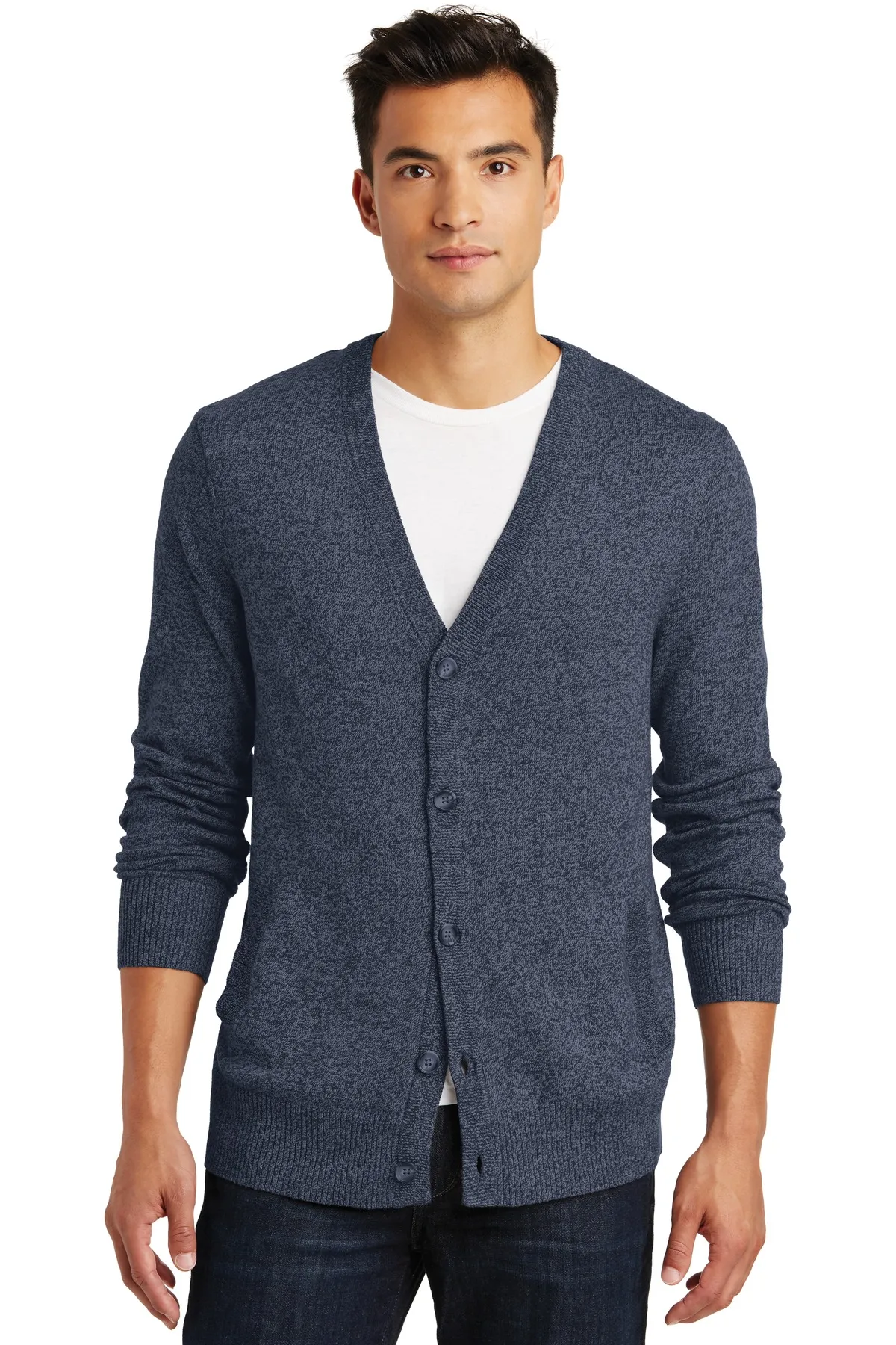 District DM315 - Mens Cardigan Sweater