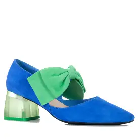 Django & Juliette Misha Cobalt Lime Suede