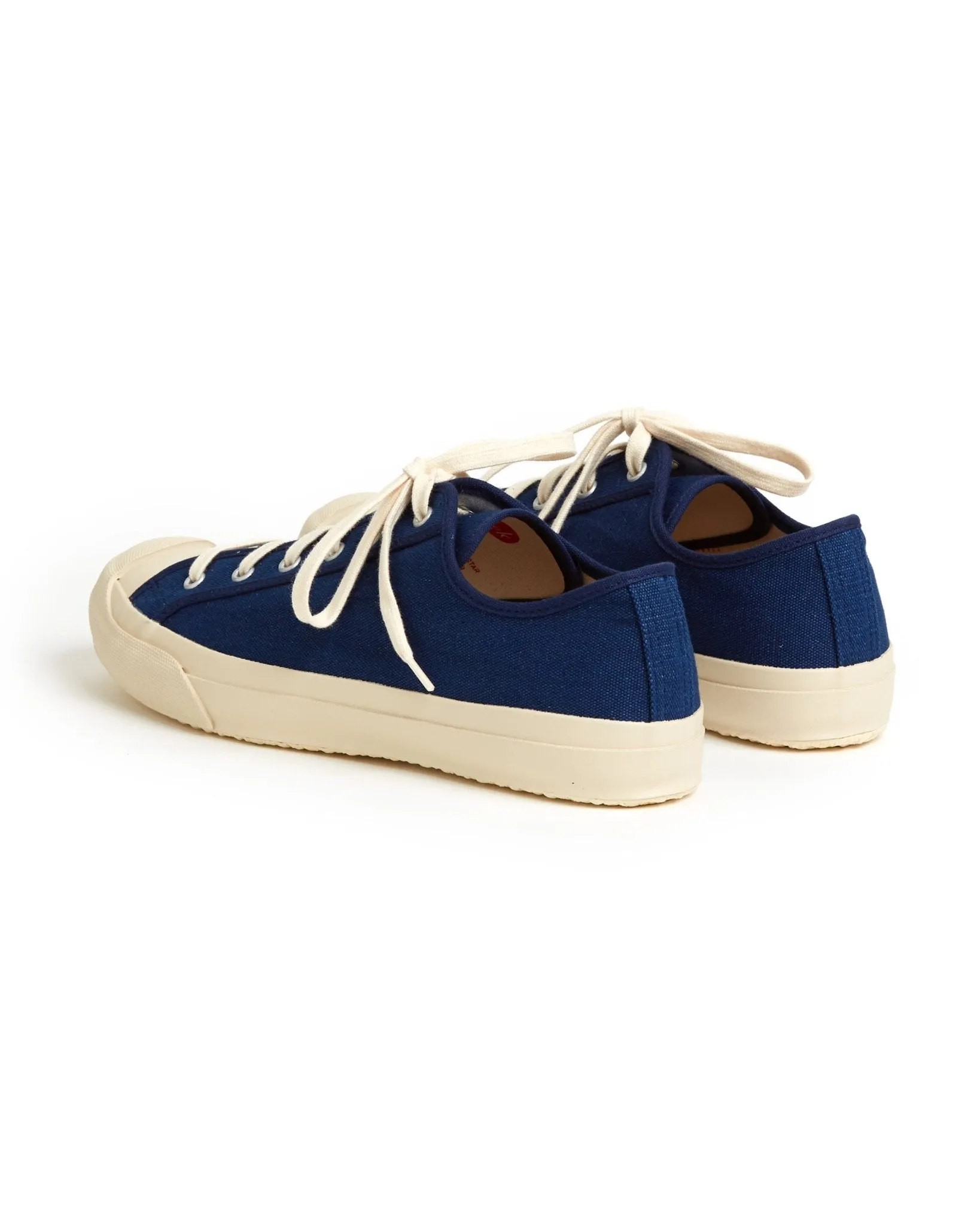 Doek Court Canvas Sneaker: Indigo