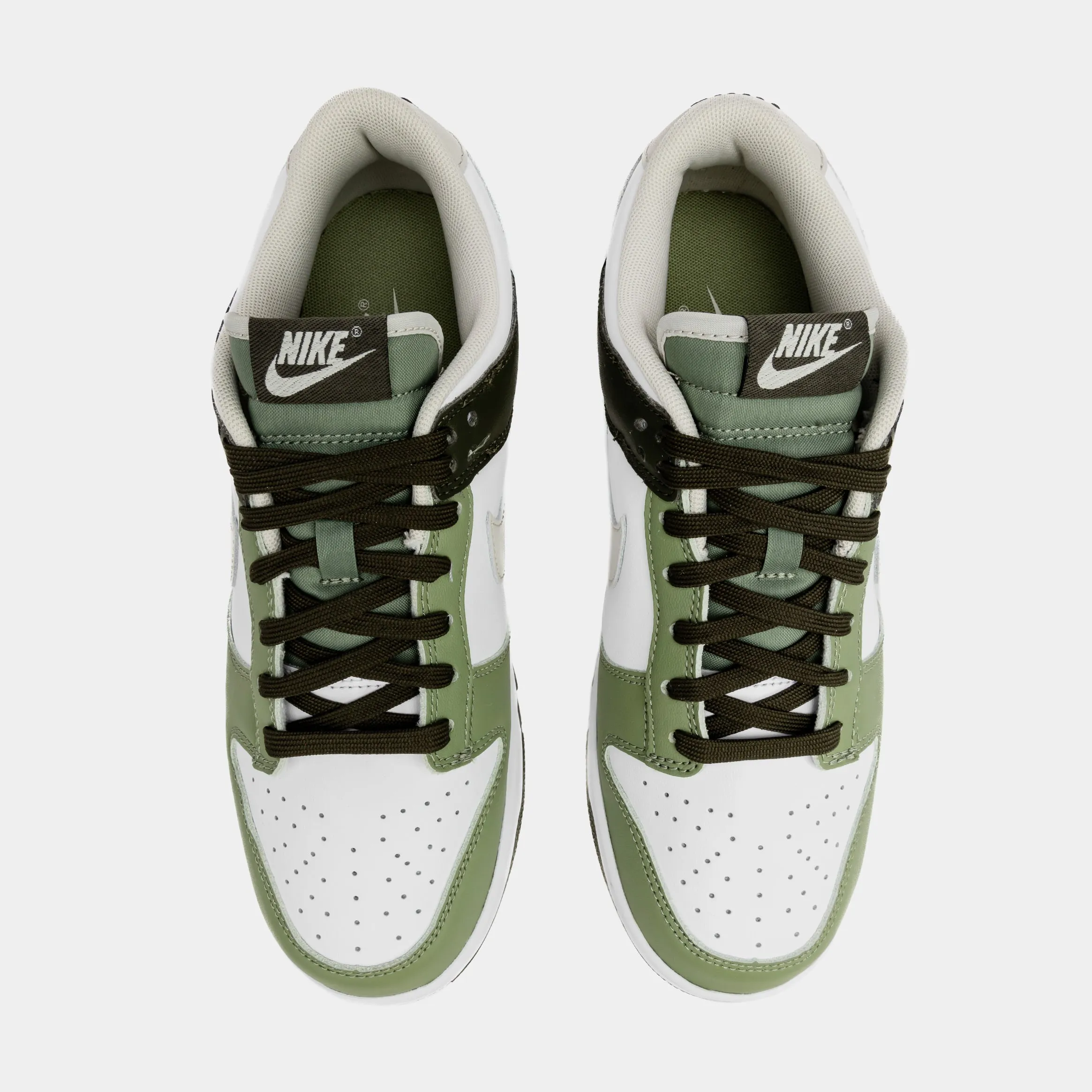 Dunk Low Oil Green Mens Lifestyle Shoes (Light Bone/Oil Green) Free Shipping