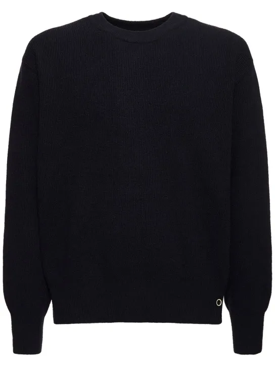 Dunst   Buttoned crewneck unisex sweater 