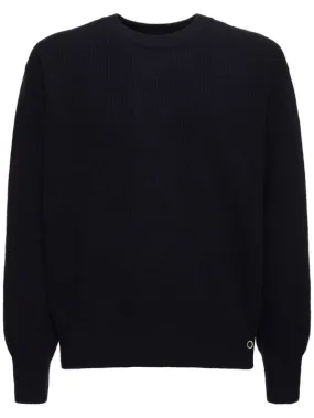 Dunst   Buttoned crewneck unisex sweater 