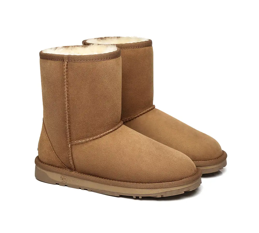 EVERAU Short Classic Sheepskin Boots