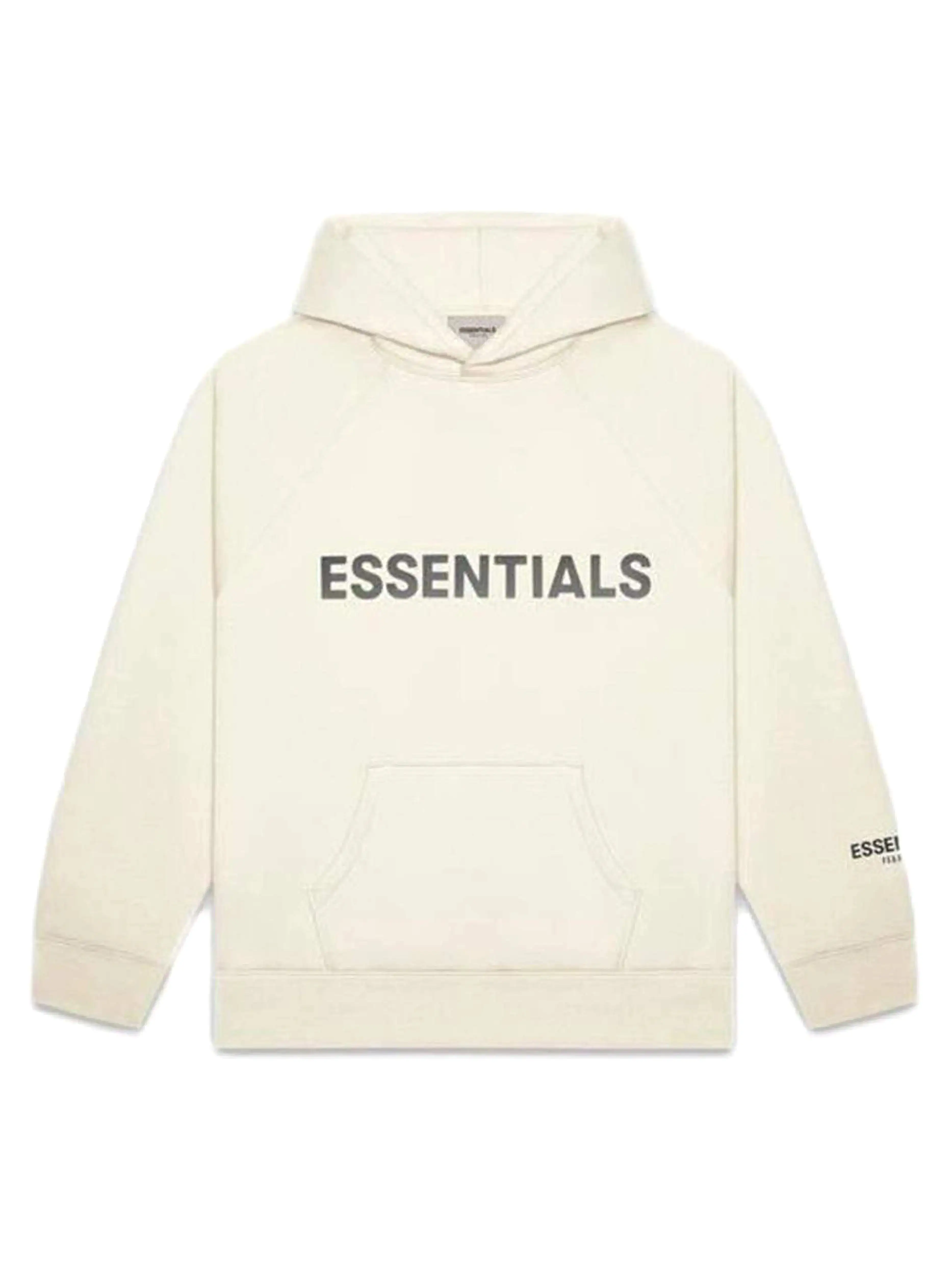 Fear Of God Essentials Applique Logo Hoodie Buttercream [SS20]