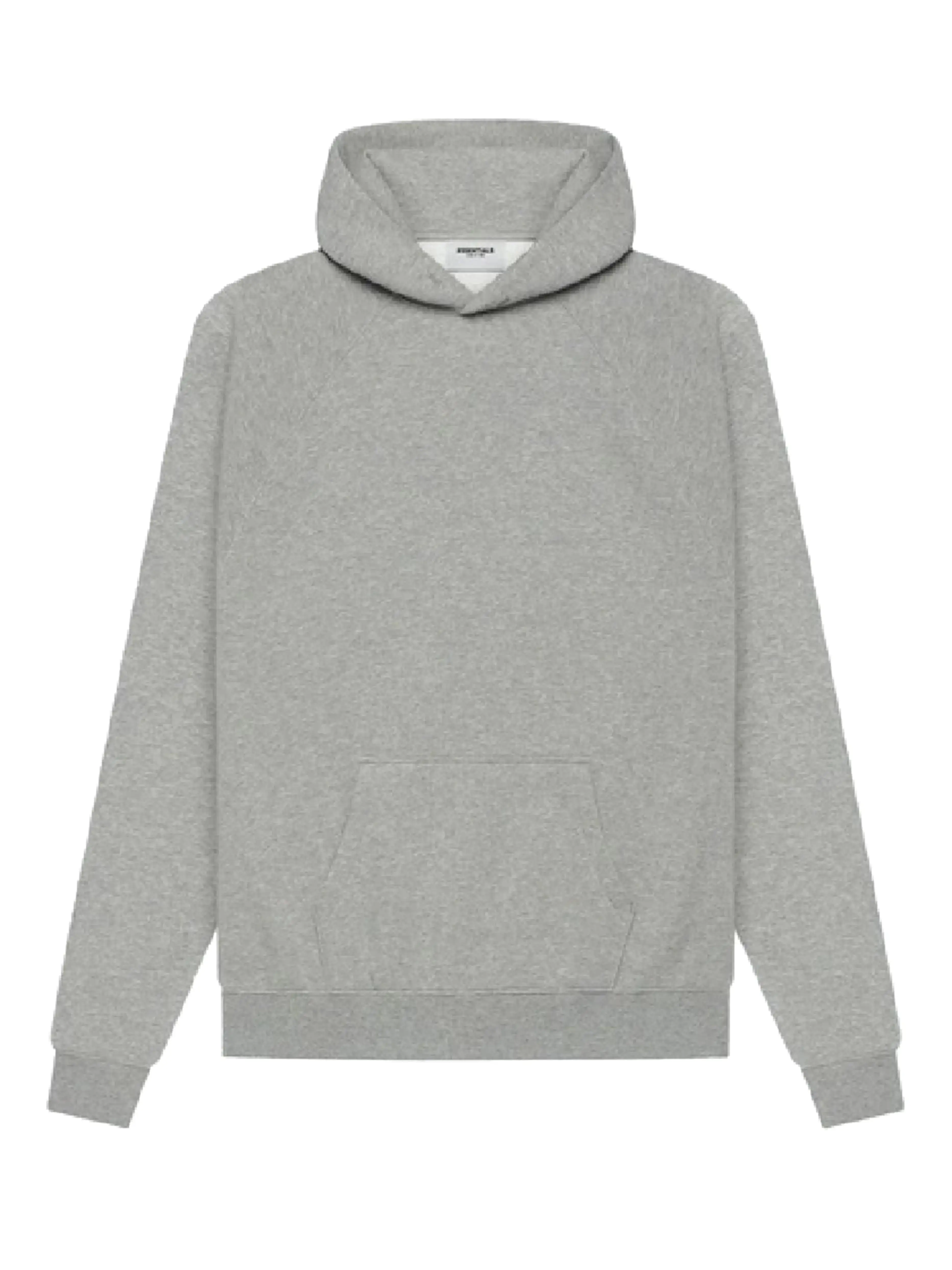 Fear Of God Essentials Back Logo Hoodie Dark Heather Oatmeal [SS21]