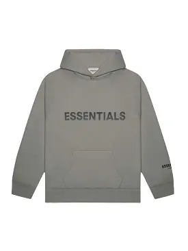 FOG ESSENTIALS 3D Silicon Applique Pullover Hoodie Charcoal [SS20]