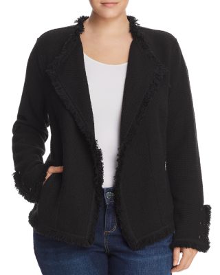 Fringe Mix Knit Jacket