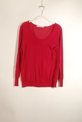 Fuchsia Silk Slouchy Sweater ° Small ° 2012