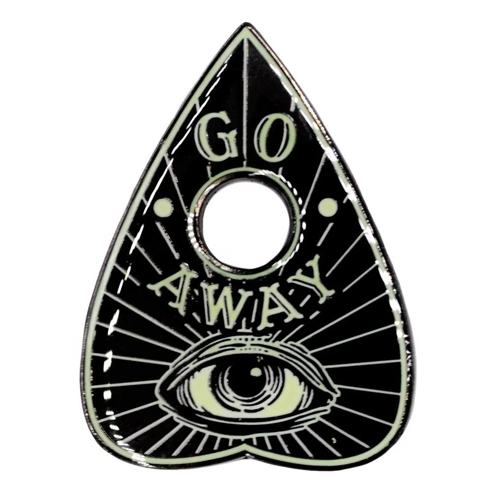 Go Away Glow Planchette Enamel Pin