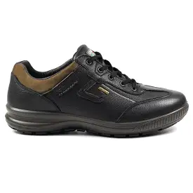 Grisport Arran Black Shoes Leather Walking Shoe Water Resistant Comfort