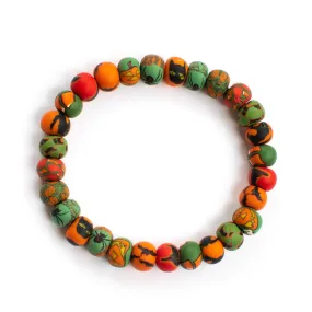 Halloween Small Bead All Clay Bracelet