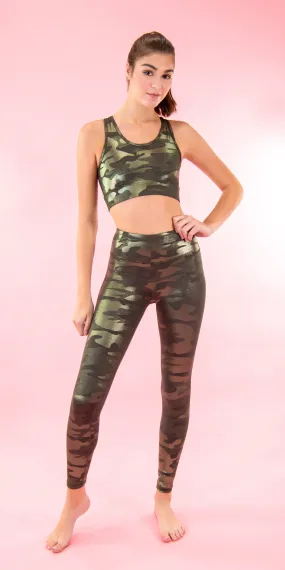 High-Performance Compression Green Camo - Legging [Final Sale]