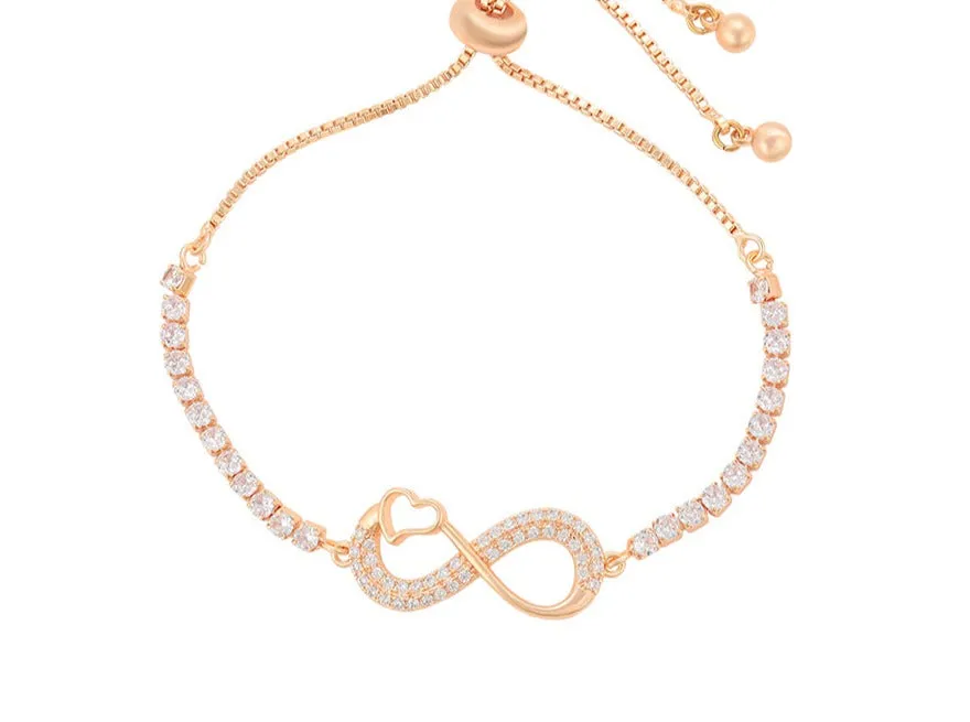 Infinity Bracelet With Heart