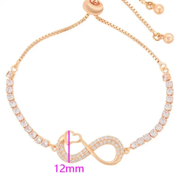 Infinity Bracelet With Heart