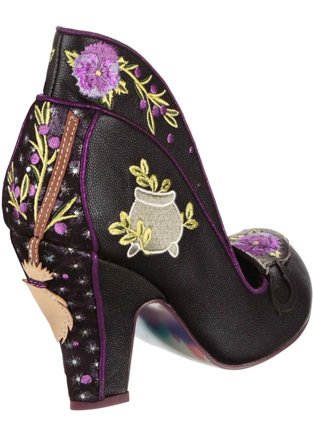 Irregular Choice Halloween Creepy Cute 50's Pumps Black