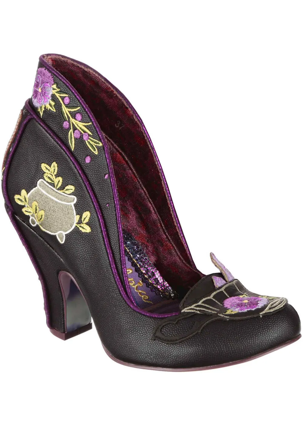 Irregular Choice Halloween Creepy Cute 50's Pumps Black