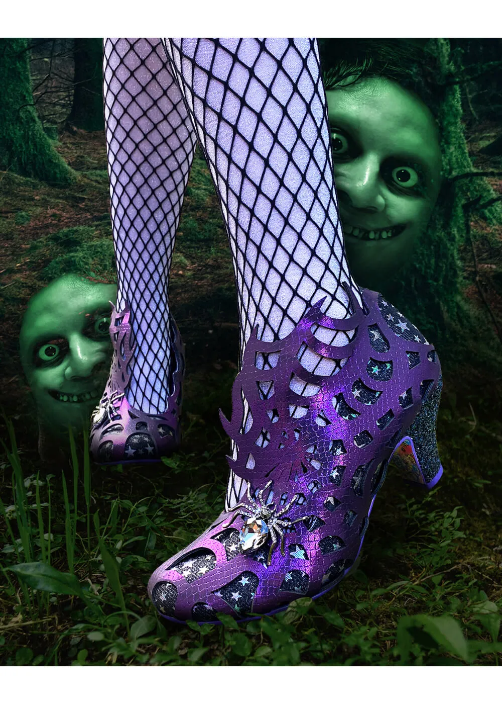 Irregular Choice Halloween On The Web Pumps Black Purple