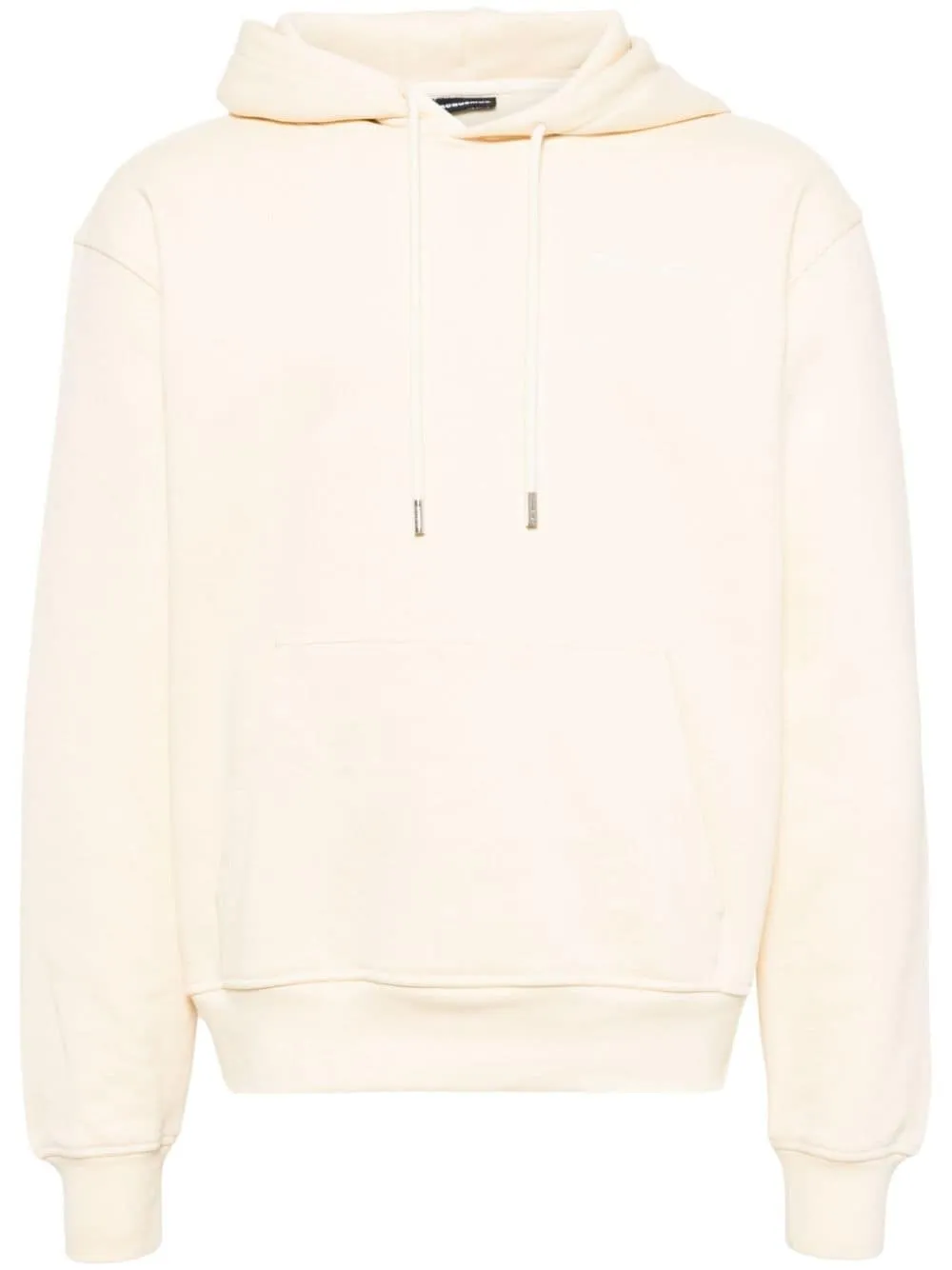 Jacquemus Hoodie beige à logo brodé