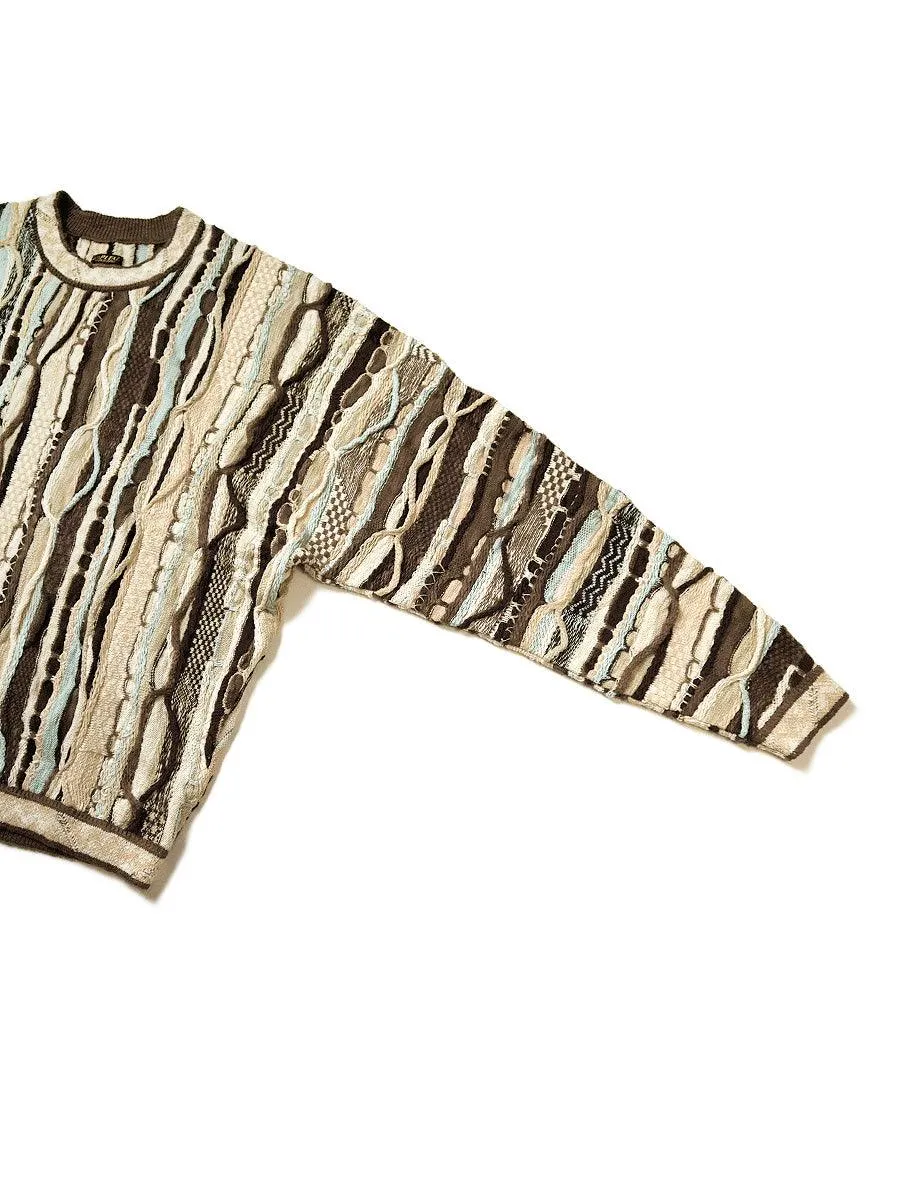 Kapital 7G Knit Gaudy Crew Sweater