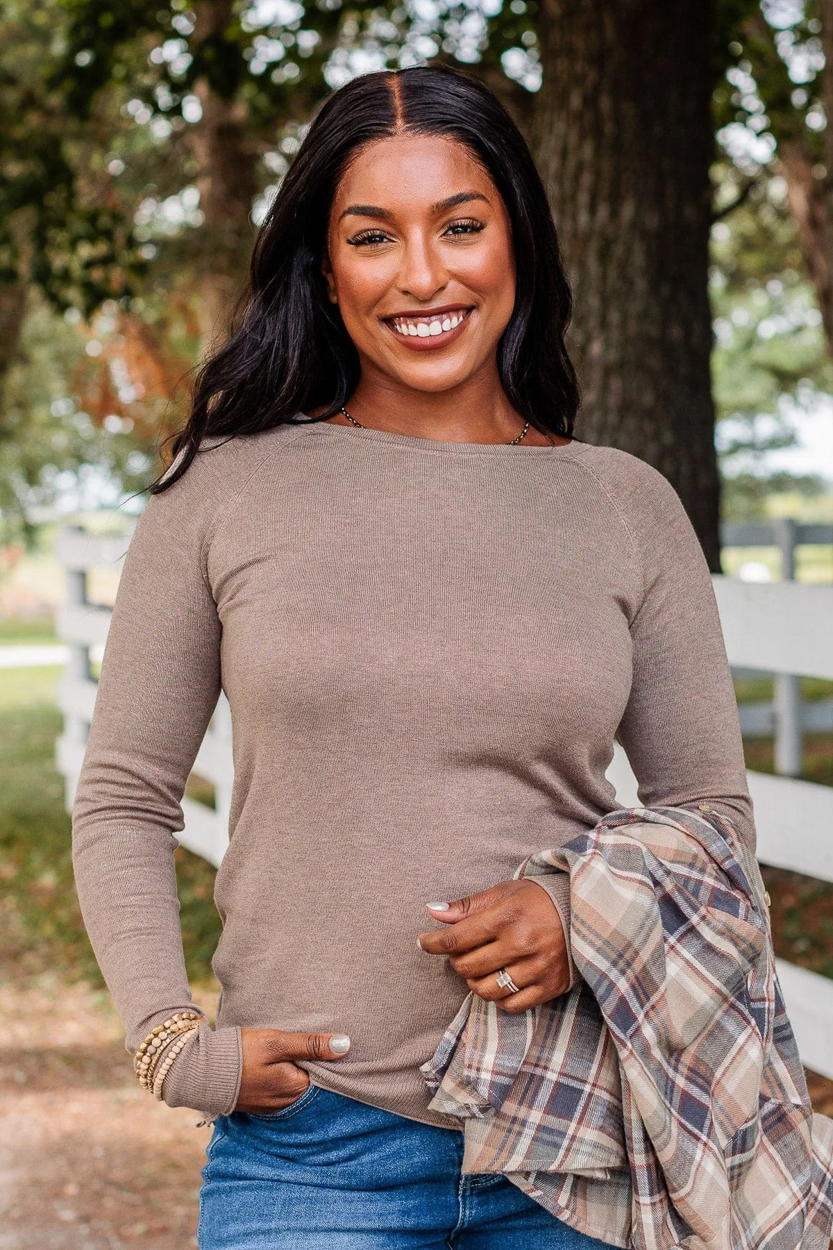 Keep Me Warm Knit Sweater- Mocha