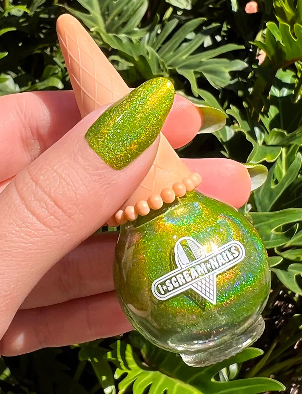 KEEP OFF THE GRASS HOLO NAIL POLISH